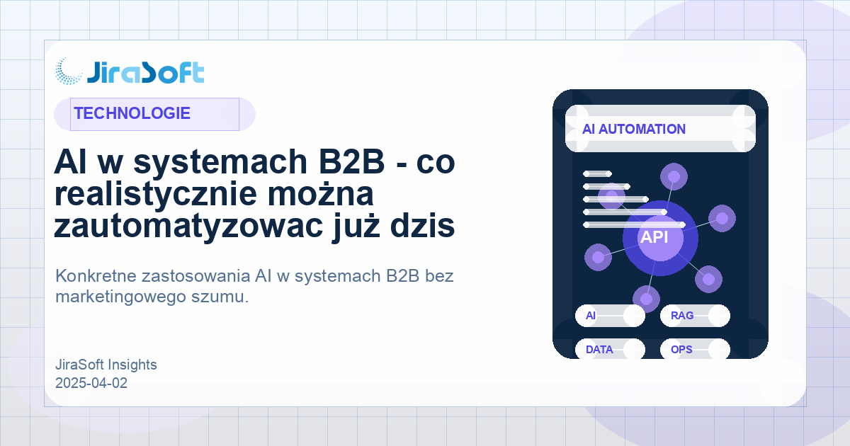 AI w systemach B2B - realna automatyzacja