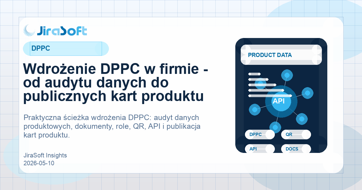 Wdrożenie DPPC w firmie - od danych do kart produktu