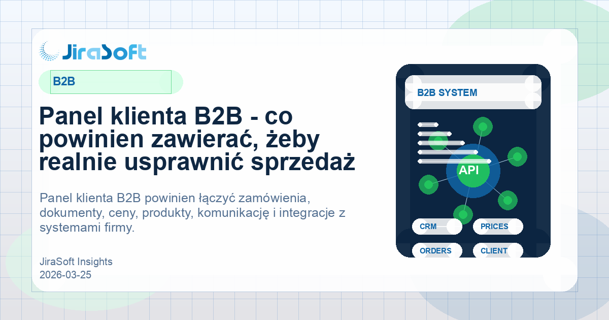 Panel klienta B2B - co powinien zawierać