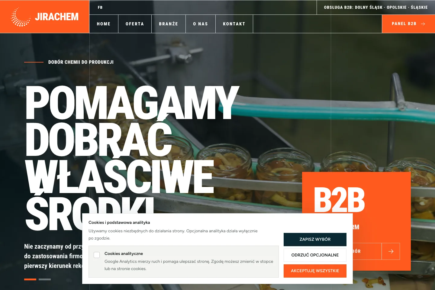 JiraChem jako platforma B2B commerce i doboru produktów screenshot